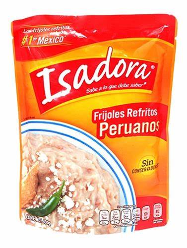 BOLSA DE FRIJOLES REFRITOS PERUANOS ISADORA 430GR