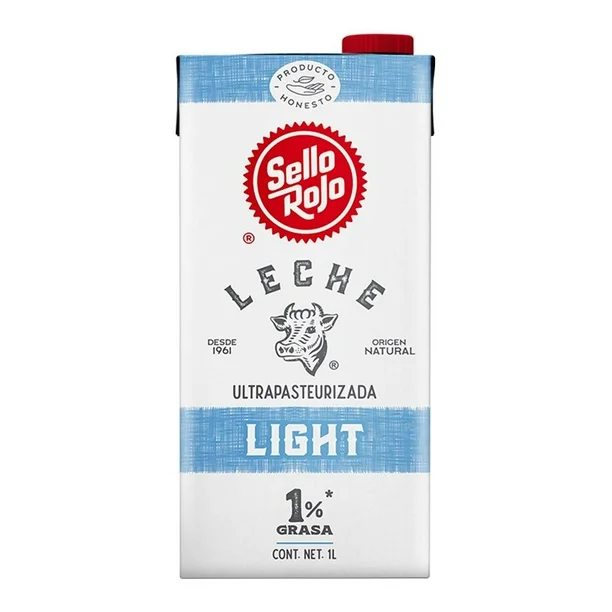 LECHE SELLO ROJO LIGHT DESLACTOSADA 1L