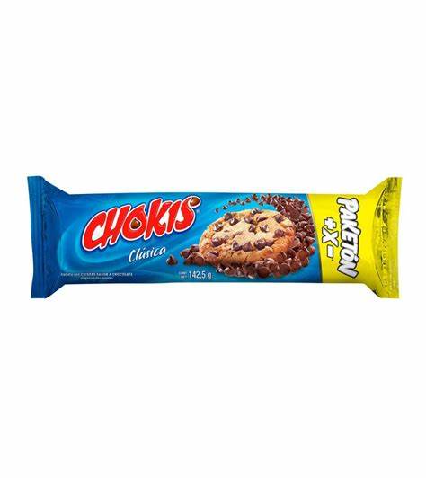 GALLETA PAKETON CHOKIS CLASICA SABOR CHOCOLATE 180.5G