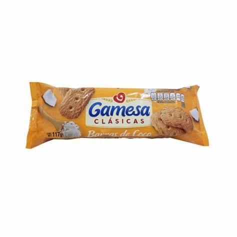 GALLETAS BARRAS DE COCO CLASICAS 117G