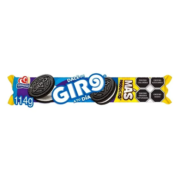 GALLETAS GIRO RELLENO DE VAINILLA 114G