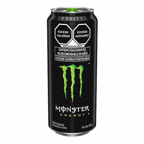 BEBIDA CARBONATADA MONSTER ENERGY ADICIONADA CON CAFEINA 473ML