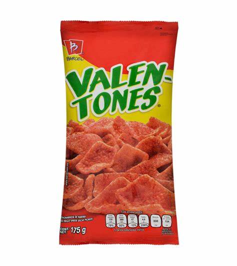 VALENTONES BOTANA DE TRIGO SABOR SALSA PICANTE 175GR