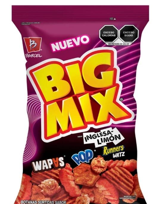 BIG MIX BOTANAS SURTIDAS SABOR SALSA INGLESA Y LIMON 75gr