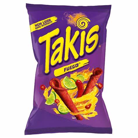 TAKIS FUEGO BOTANA DE MAIZ SABOR CHILE Y LIMON 70GR 