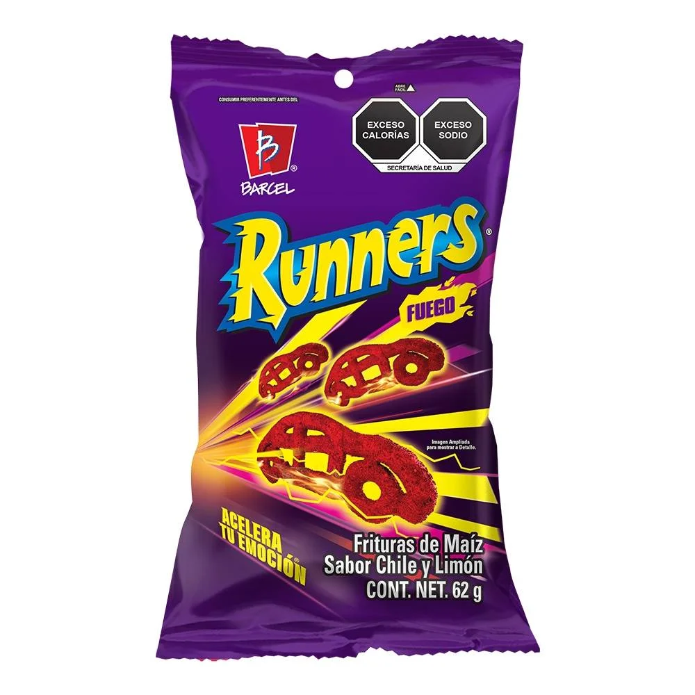 RUNNERS FUEGO SABOR CHILE Y LIMON 72GR