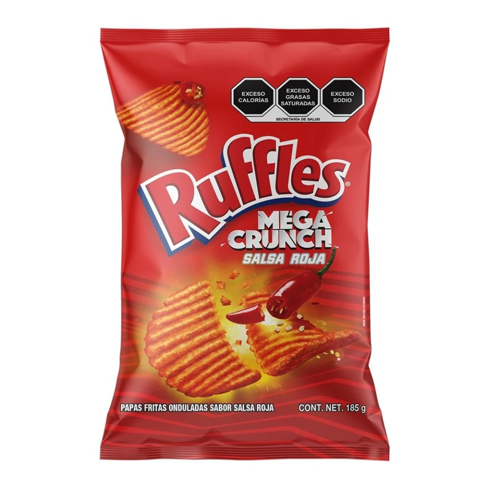 RUFFLES MEGA CRUNCH SALSA ROJA 42G