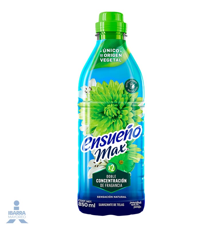 SUAVIZANTE DE TELAS ENSUEÑO MAX SENSACION NATURAL 850ML