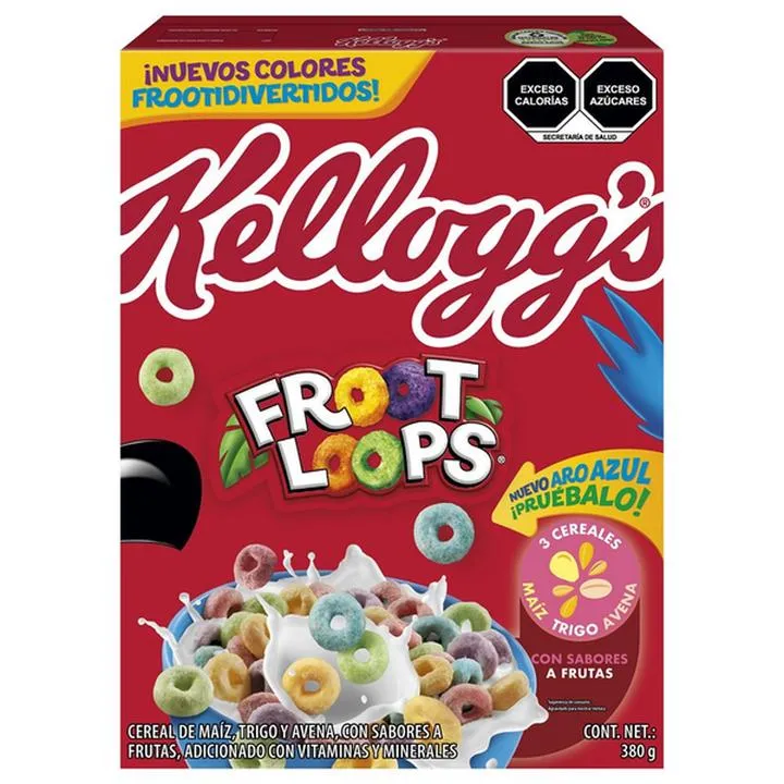 CEREAL KELLOGG´S FROOT LOPS CON SABOR A FRUTAS 380GR