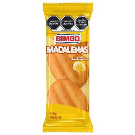 PAN DULCE MADALENAS CON MANTEQUILLA 93GR