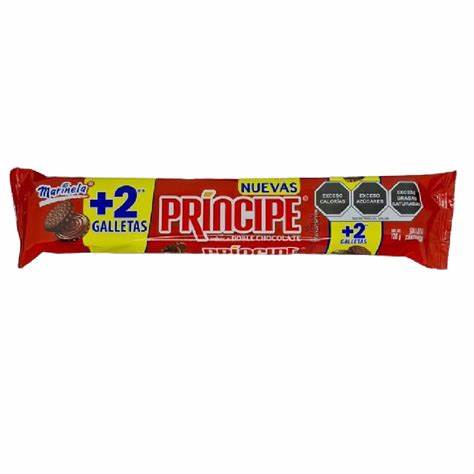 GALLETA SANDWICH PRINCIPE SABOR A DOBLE CHOCOLATE 126GR