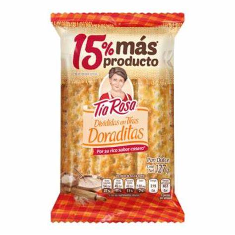 PAN DULCE TIRAS DORADITAS TIA ROSA 127GR