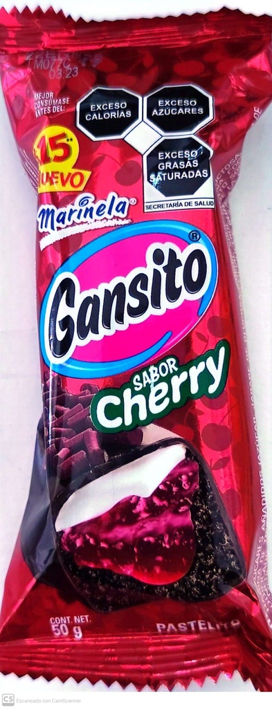 PASTELITO GANSITO SABOR CHERRY 50GR