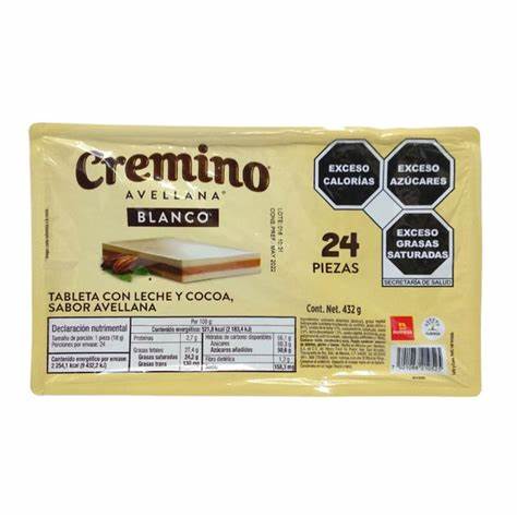 CHOCOLATE CREMINO 24U BLANCO  