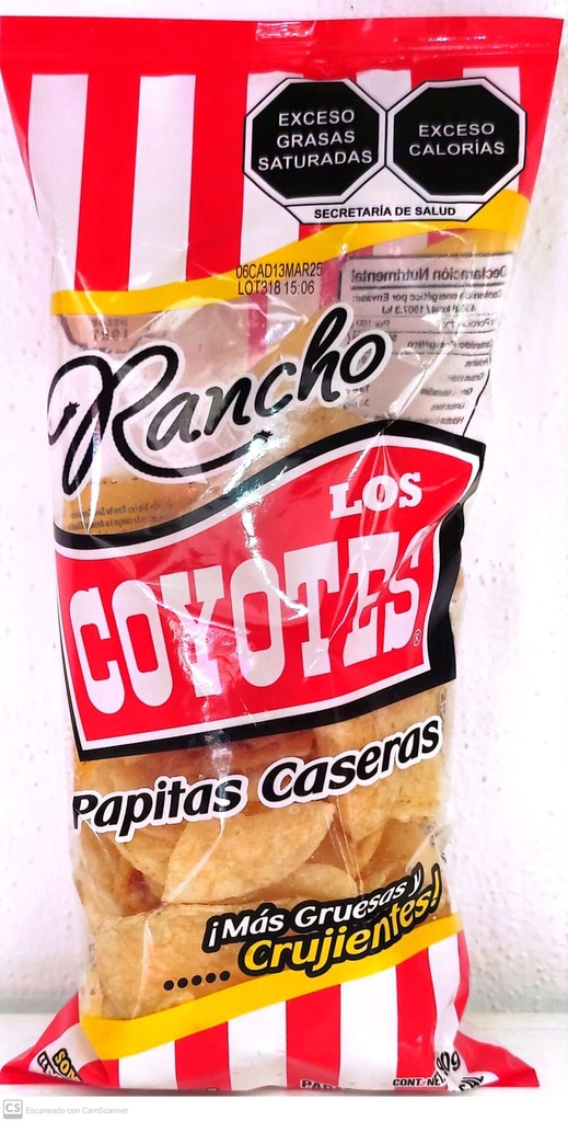 PAPITAS CASERAS LOS COYOTES 90GR
