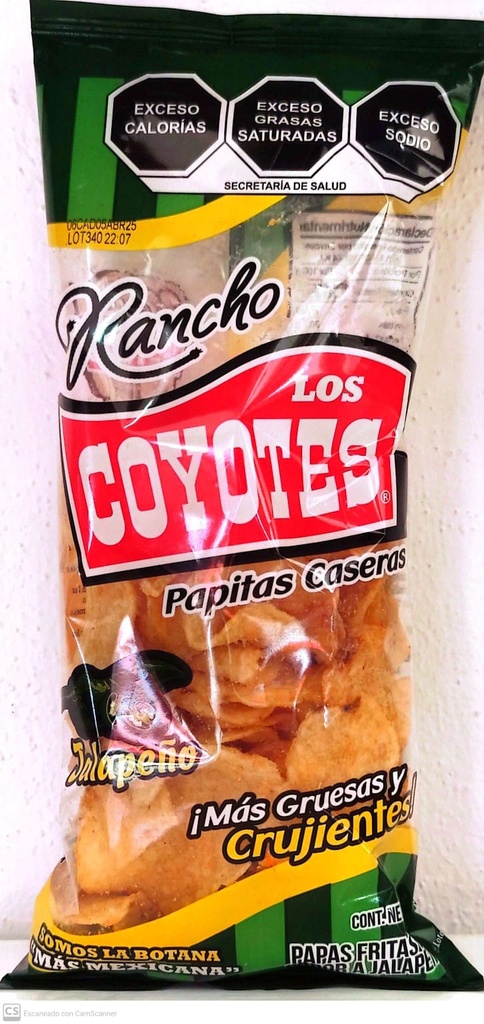 PAPITAS CASERAS JALAPEÑO LOS COYOTES 90GR