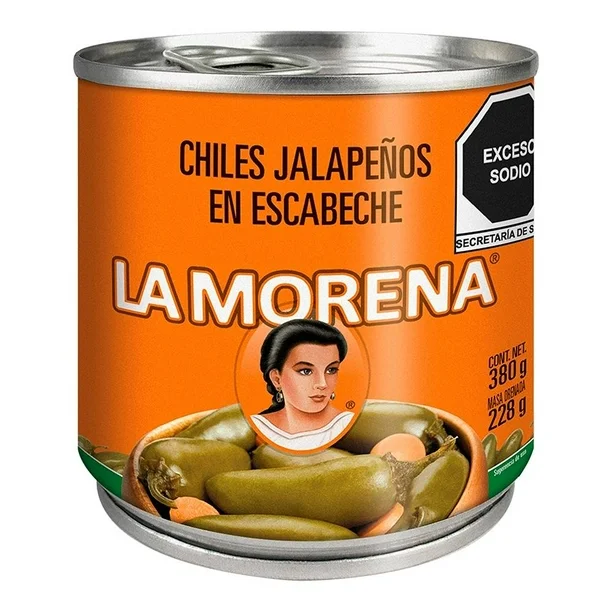 CHILES LA MORENA JALAPEÑOS 380GR 