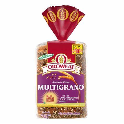 OROWEAT MULTIGRANO PAN CON GRANOS ENTEROS 16R/680G