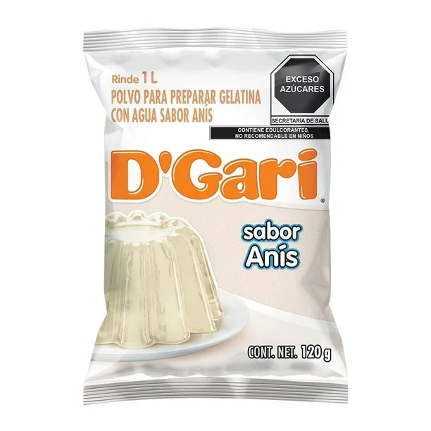 GELATINA D´GARI SABOR ANIS 120GR