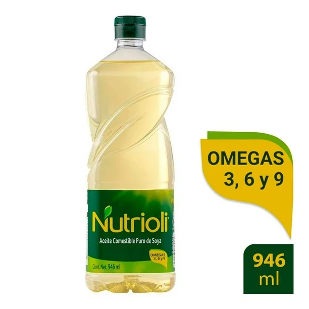 ACEITE NUTRIOLI COMESTIBLE PURO DE SOYA 946ML