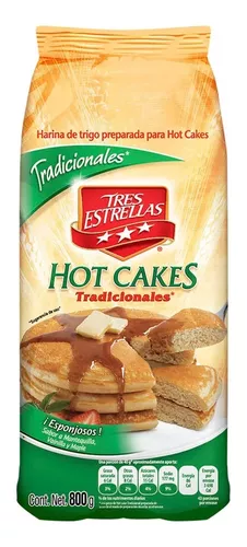 HARINA HOT CAKES TRES ESTRELLAS 800GR