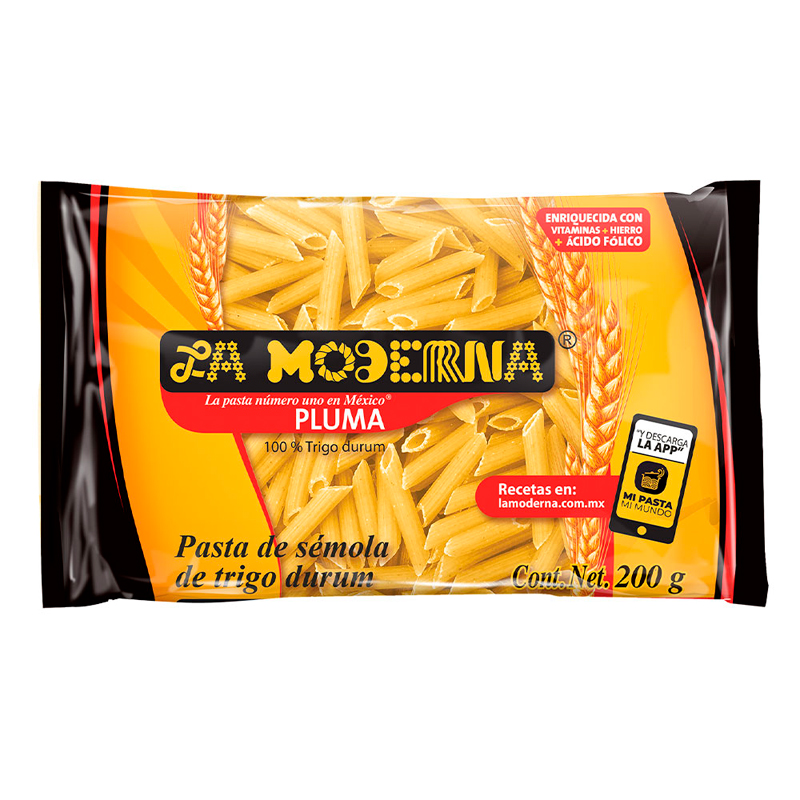 SOPA PASTA LA MODERNA PLUMA 200GR