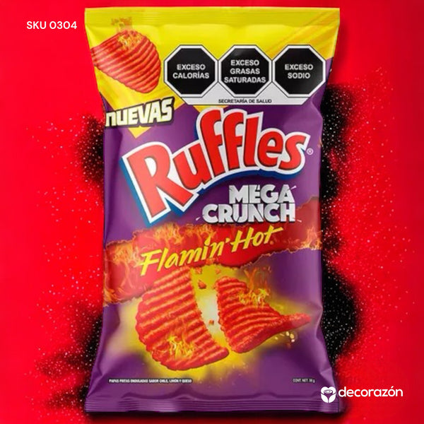 RUFFLES MEGA CRUNCH FLAMIN HOT 42GR