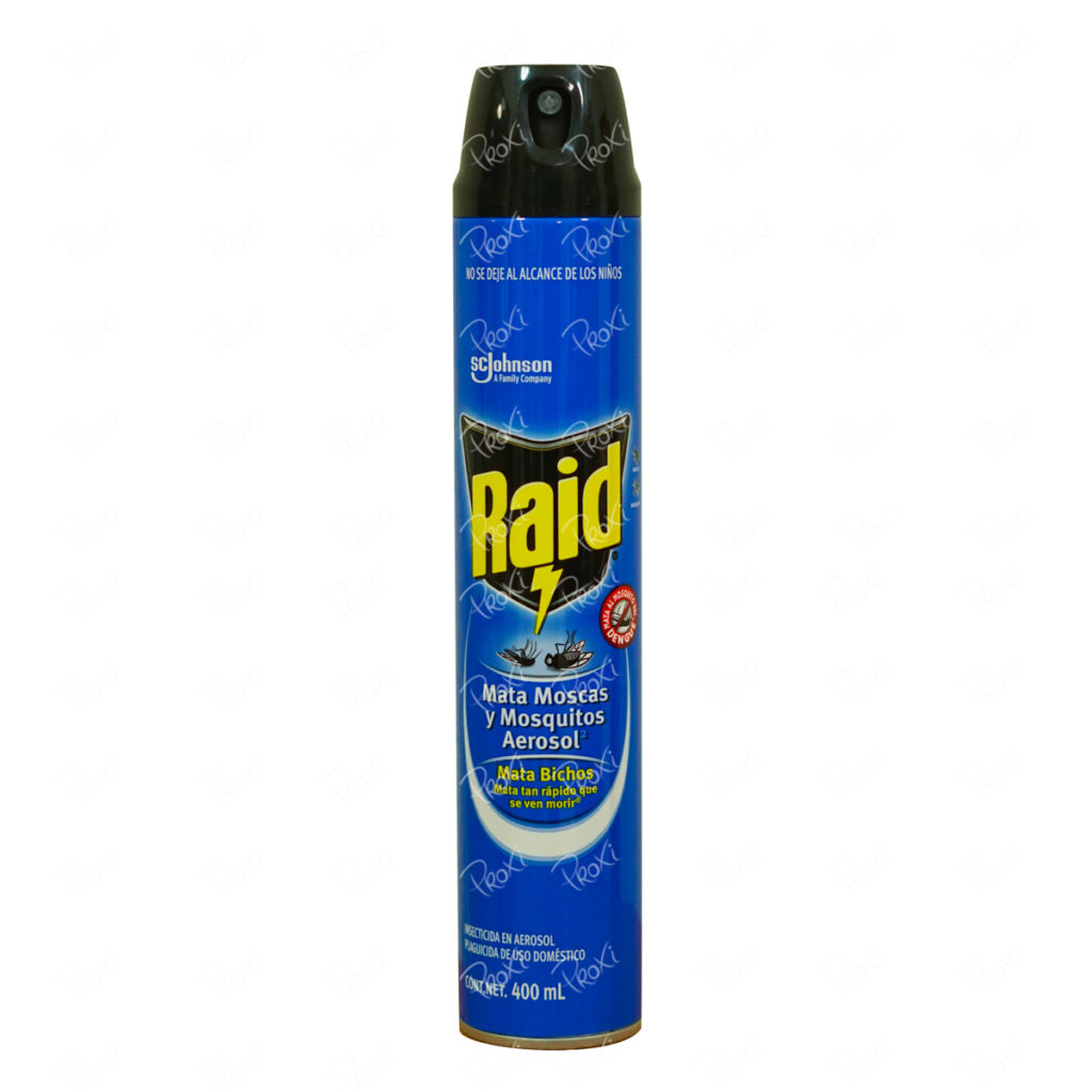 INSECTICIDA RAID MATA BICHOS AEROSOL 400ML