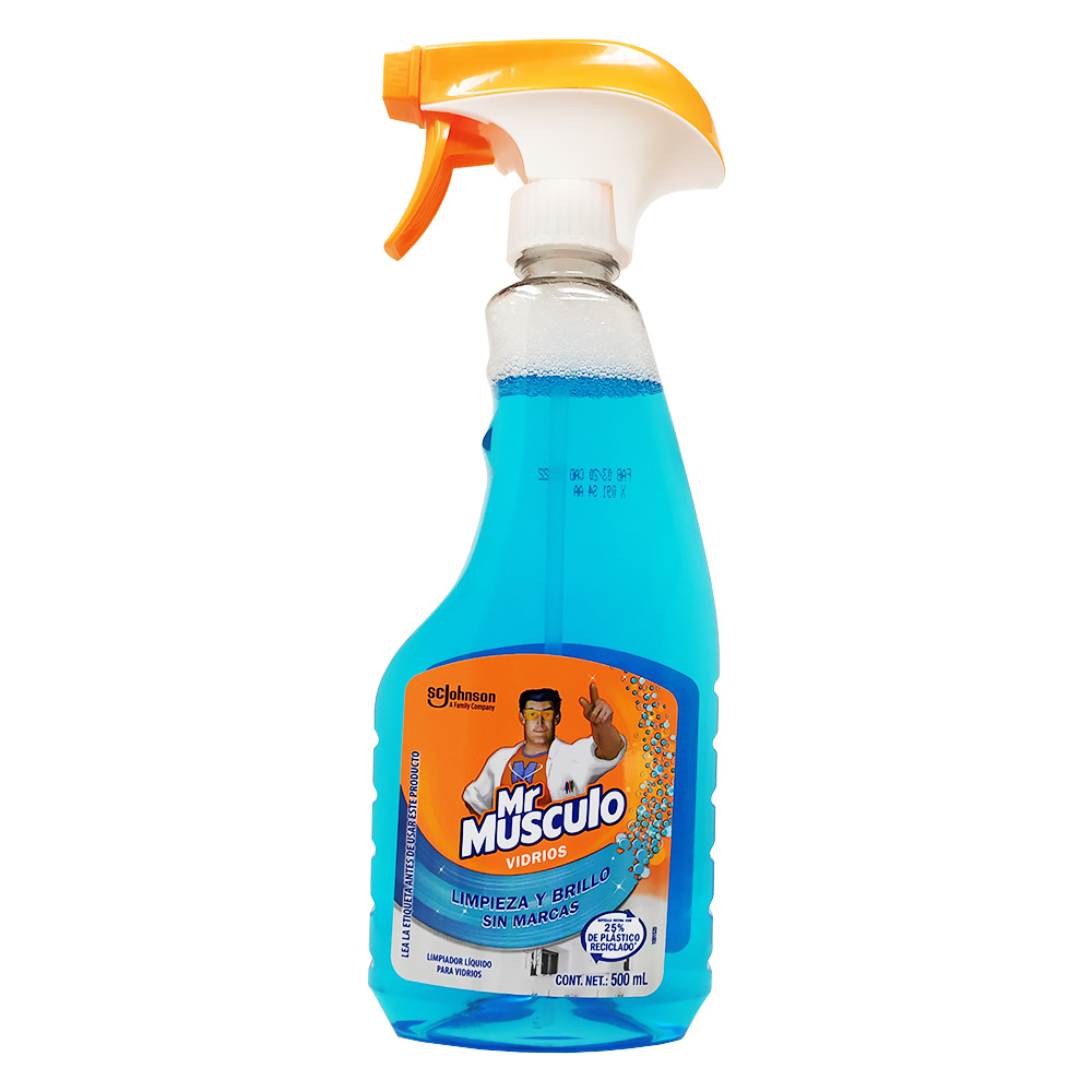 LIMPIADOR MR MUSCULO VIDRIOS 500ML ATOMIZADOR