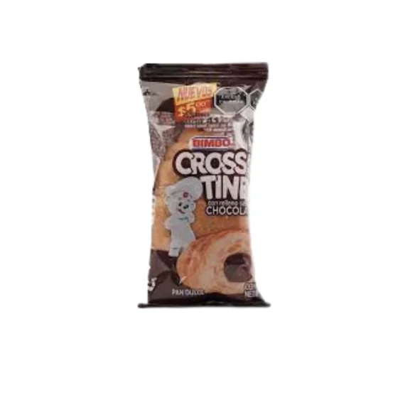 CROSSANTINES BIMBO CON RELLENO SABOR CHOCOLATE 32GR