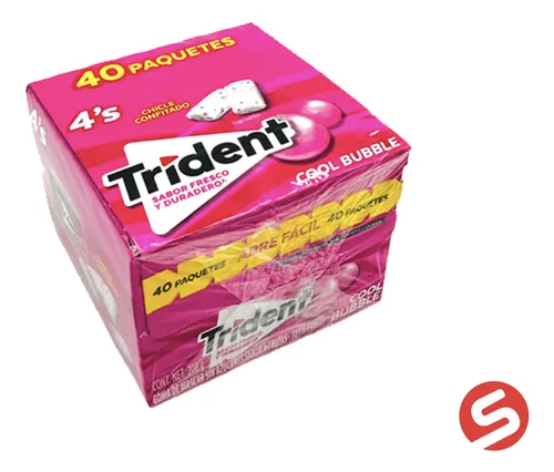 [0002932] TRIDENT SABOR FRUTAS TUTTI FRUTII 4´S