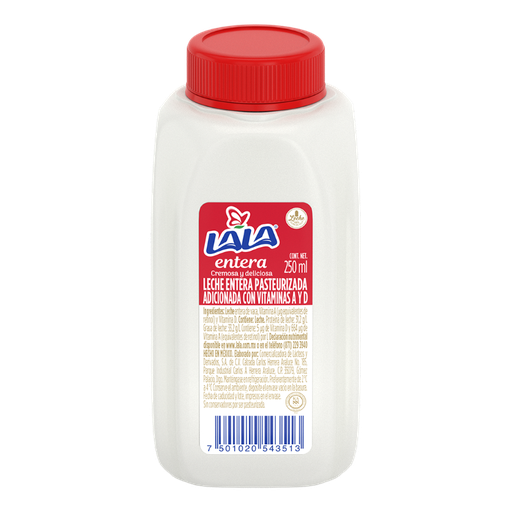 [0002996] LECHE LALA ENTERA 250ML