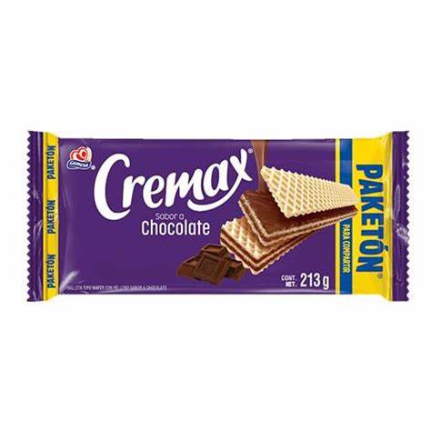 GALLETA PAKETON CREMAX SABOR CHOCOLATE 213GR