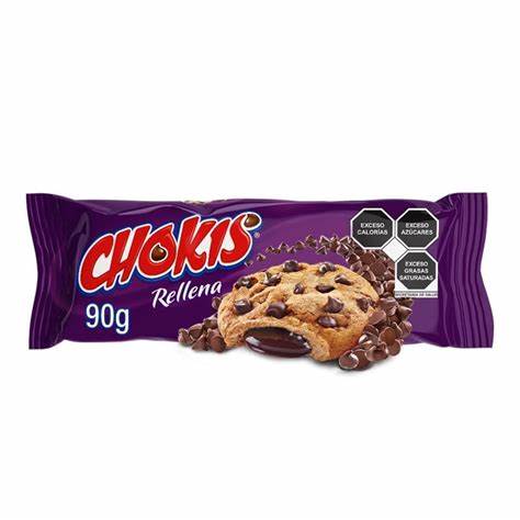 [0000970] GALLETA CHOKIS RELLENA SABOR CHOCOLATE 90GR
