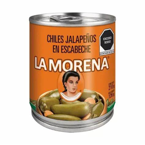 CHILES LA MORENA JALAPEÑOS 210GR 