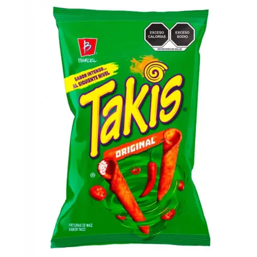 TAKIS BOTANA DE MAIZ SABOR TACO ORIGINAL 70GR