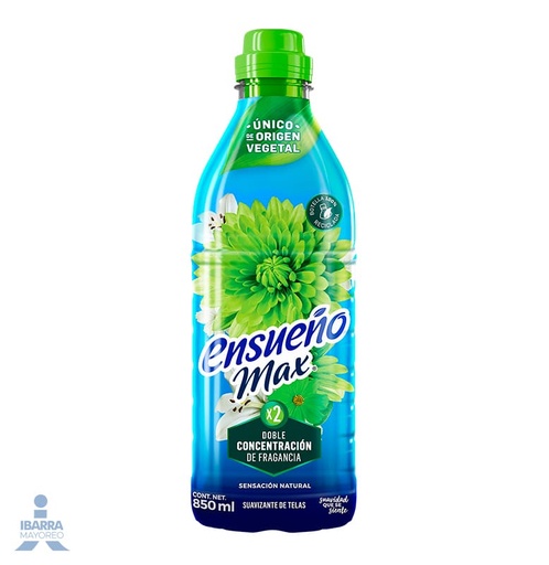 [0000730] SUAVIZANTE DE TELAS ENSUEÑO MAX SENSACION NATURAL 850ML