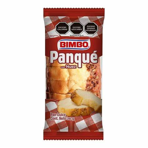 PAN DULCE PANQUE CON NUEZ BIMBO 280GR