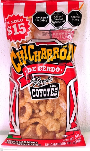 [0000019] CHICHARRON DE CERDO LOS COYOTES 50GR