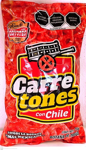 [0000025] CARRETONES CON CHILE LOS COYOTES 75GR