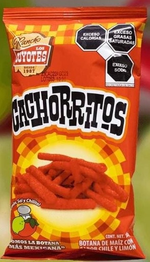 [0000063] CACHORRITOS SABOR CHILE Y LIMON LOS COYOTES 50GR