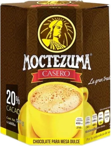 CHOCOLATE MOCTEZUMA CASERO 540g