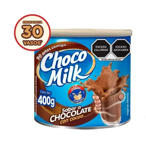 [0000340] CHOCO MILK CHOCOLATE EN POLVO LATA 400GR 