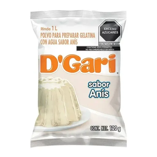 [0000346] GELATINA D´GARI SABOR ANIS 120GR