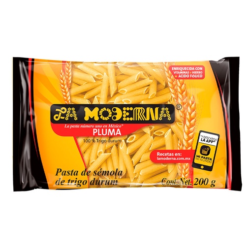 [0000417] SOPA PASTA LA MODERNA PLUMA 200GR