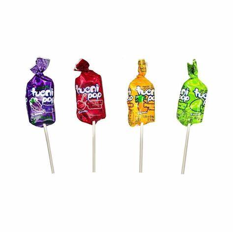 [0000861] PALETA DE CARAMELO SUAVE TUENI POP CANELS CEREZA, UVA, PIÑA Y LIMON 