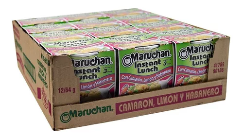 CAJA SOPA MARUCHAN 768G 12 VASOS